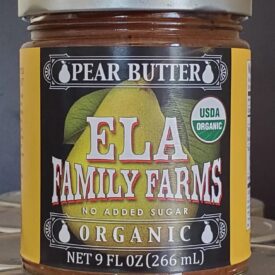Ela Family Farms Organic Pear Butter