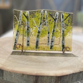 Aspen Glass Art Spring on Clear 4x6