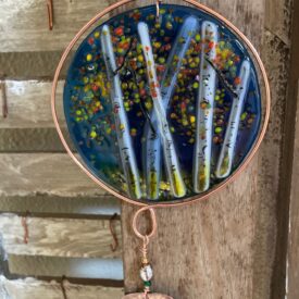 Copper Glass Aspen Fused Sun Catcher