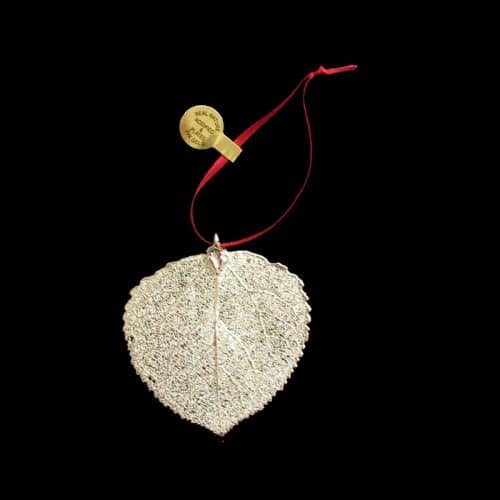 Aspen Lace Ornament silver