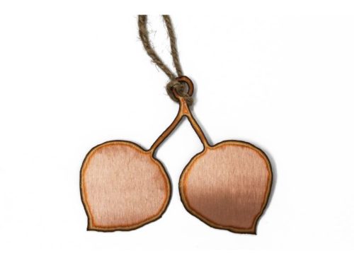 Copper aspen Christmas ornament