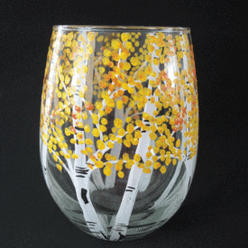 Golden Aspen Stemless Wine
