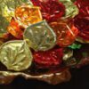Chocolate aspen leaf, foil wrapped