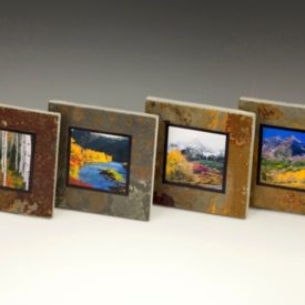 Colorado fall photo coasters