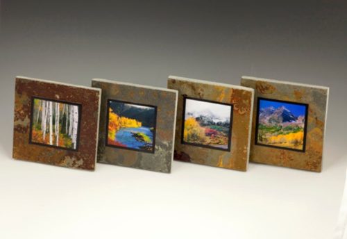 Colorado fall photo coasters