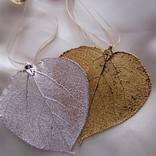 Aspen Lace Ornament 24K Gold or Silver Plate