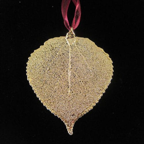 Aspen Lace Ornament 24K Gold or Silver Plate