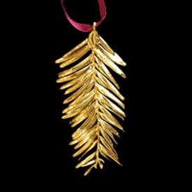 Gold Pine Needle Ornament
