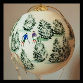 Colorado Ski Christmas Ornament