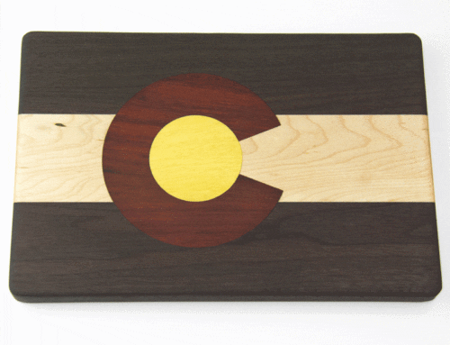 Colorado flag cutting board