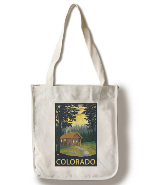Tote Bag - Colorado Cabin Scene