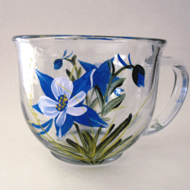 Columbine espresso mug