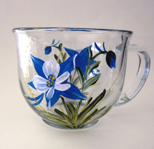 Columbine espresso mug