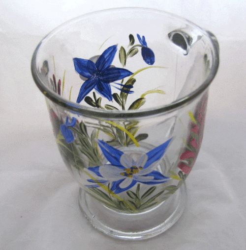 hand-painted mug Colorado wildflowers