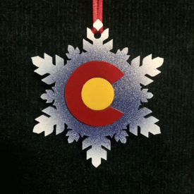 Colorado Snowflake ornament