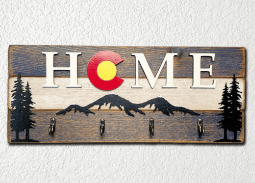 Colorado flag key rack