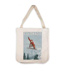 Snowboard Tote Bag