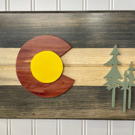 Colorado flag plaque