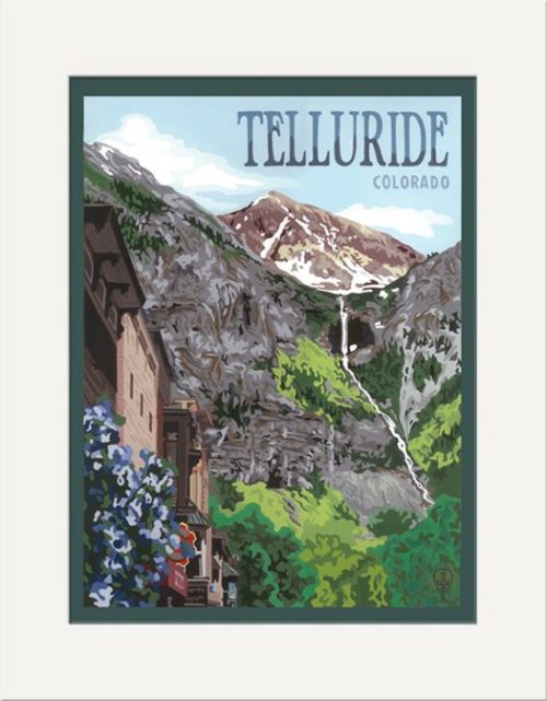 Telluride, CO matted print
