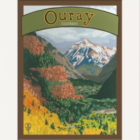 Ouray Colorado matted print