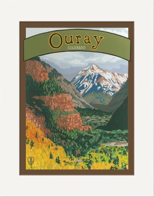 Ouray Colorado matted print