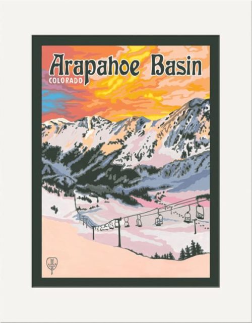 Arapahoe Basin Matted Print