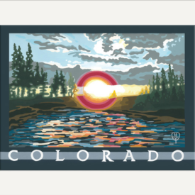 Colorado Flag Matted Print