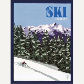 ski matted print