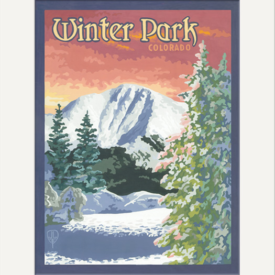 Winter Park Matted Print