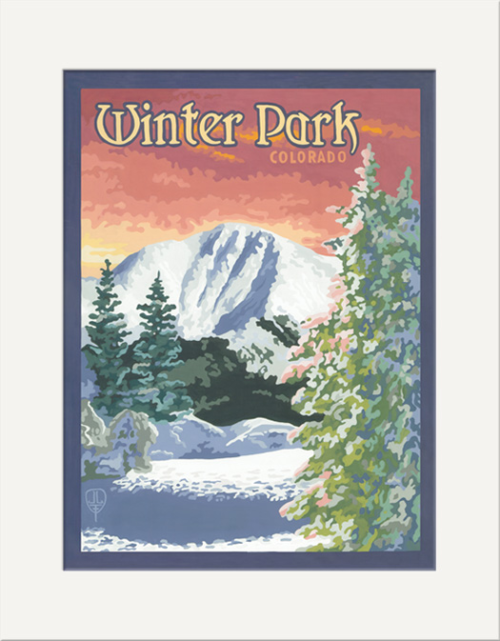 Winter Park Matted Print