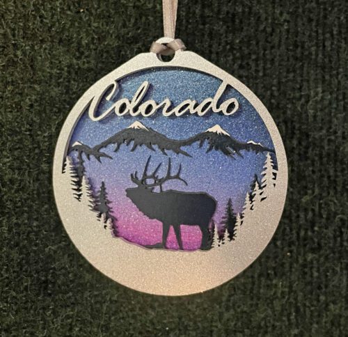 Elk Colorado ornament hand made