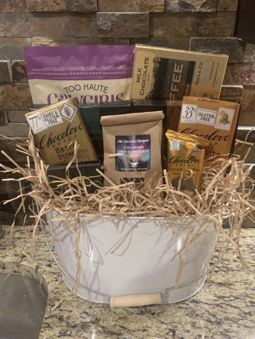 Colorado chocolate gift basket