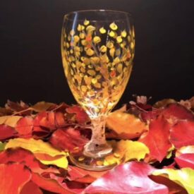 Hand-Painted Wine Glasses