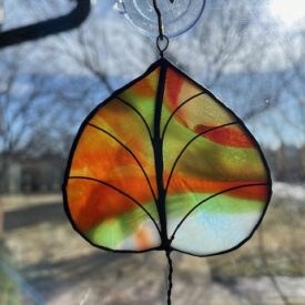 aspen stain glass suncatcher multi color