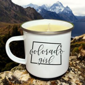 Colorado Girl Enamel Mug Candle