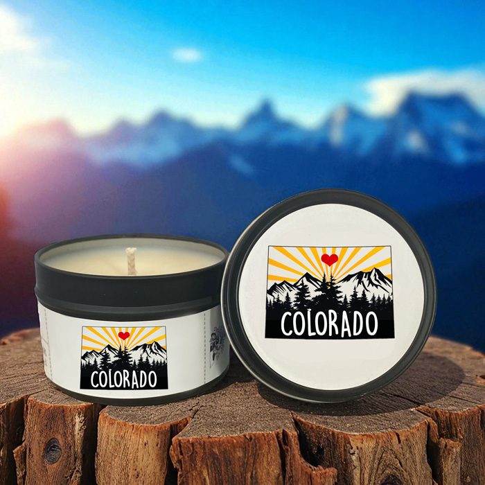 Colorado Mountains Candle